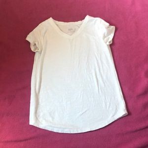 Justice plain white shirt